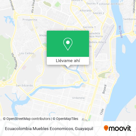 Mapa de Ecuacolombia Muebles Economicos