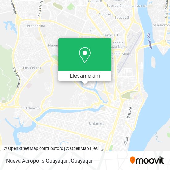 Mapa de Nueva Acropolis Guayaquil