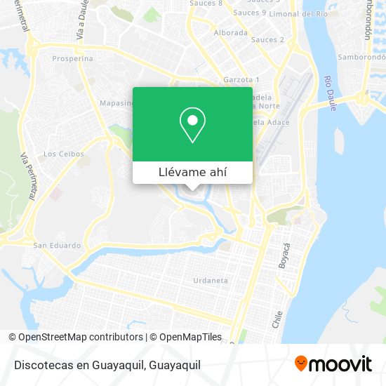 Mapa de Discotecas en Guayaquil