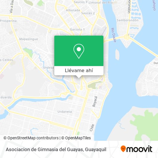 Mapa de Asociacion de Gimnasia del Guayas