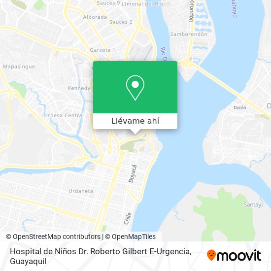 Mapa de Hospital de Niños Dr. Roberto Gilbert E-Urgencia