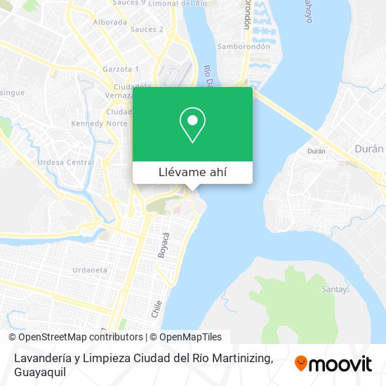 Mapa de Lavandería y Limpieza Ciudad del Río Martinizing