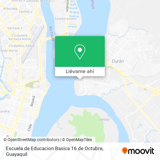 Mapa de Escuela de Educacion Basica 16 de Octubre