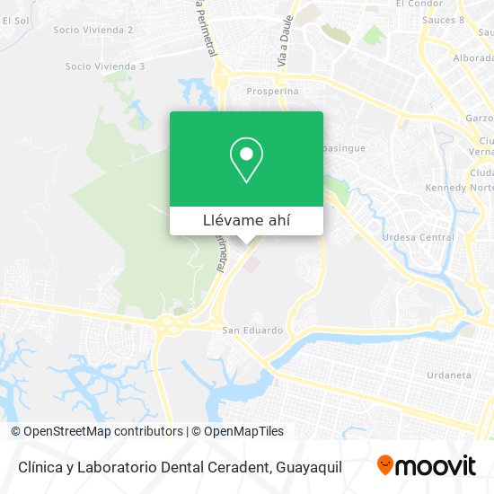 Mapa de Clínica y Laboratorio Dental Ceradent