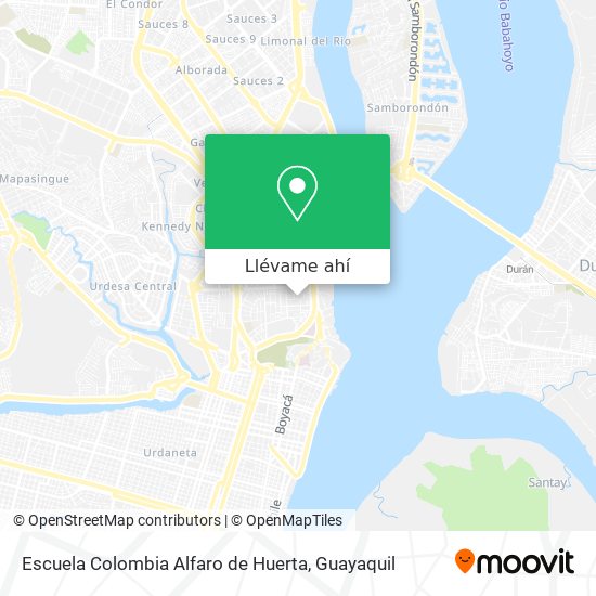 Mapa de Escuela Colombia Alfaro de Huerta