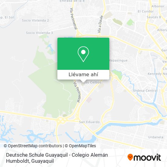 Mapa de Deutsche Schule Guayaquil - Colegio Alemán Humboldt