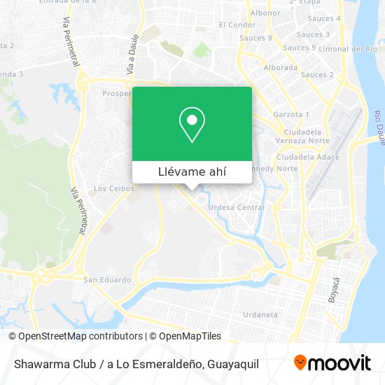 Mapa de Shawarma Club / a Lo Esmeraldeño