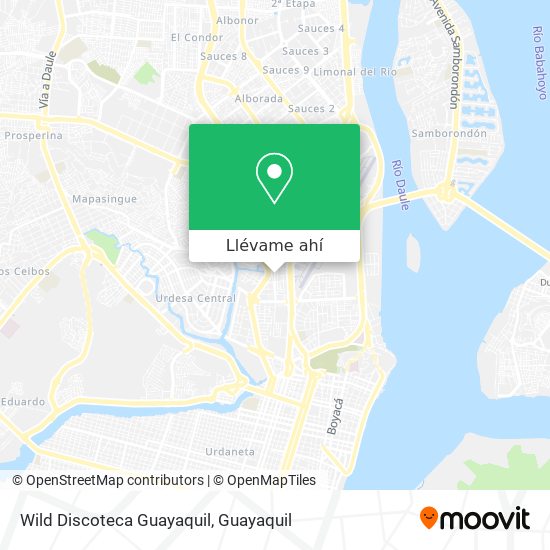 Mapa de Wild Discoteca Guayaquil