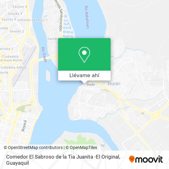 Mapa de Comedor El Sabroso de la Tia Juanita -El Original