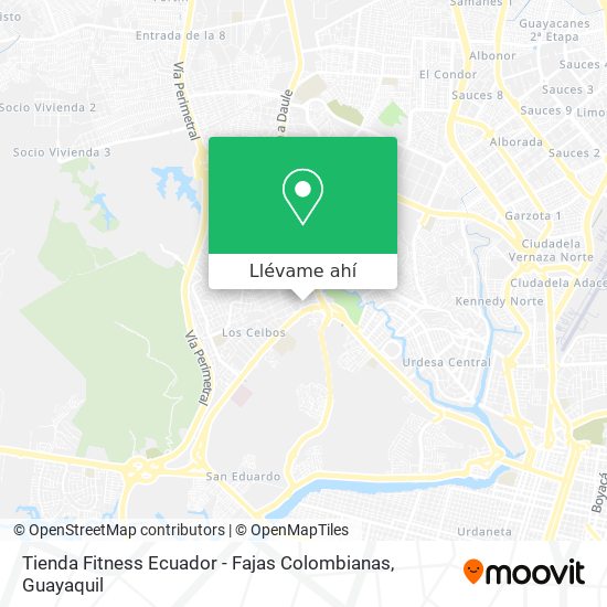 Mapa de Tienda Fitness Ecuador - Fajas Colombianas