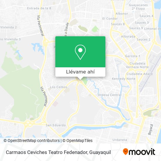 Mapa de Carmaos Ceviches Teatro Fedenador