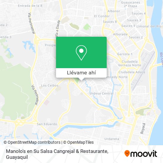 Mapa de Manolo's en Su Salsa Cangrejal & Restaurante