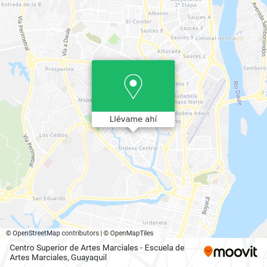 Mapa de Centro Superior de Artes Marciales - Escuela de Artes Marciales