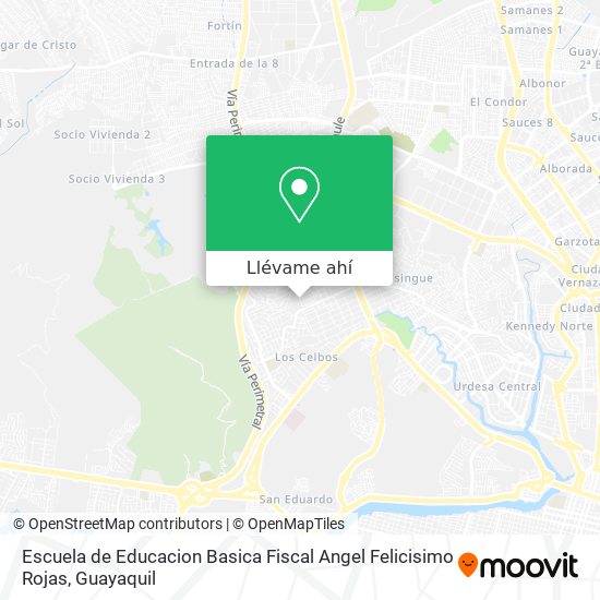 Mapa de Escuela de Educacion Basica Fiscal Angel Felicisimo Rojas
