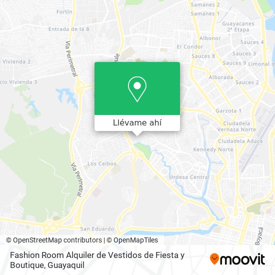 Mapa de Fashion Room Alquiler de Vestidos de Fiesta y Boutique