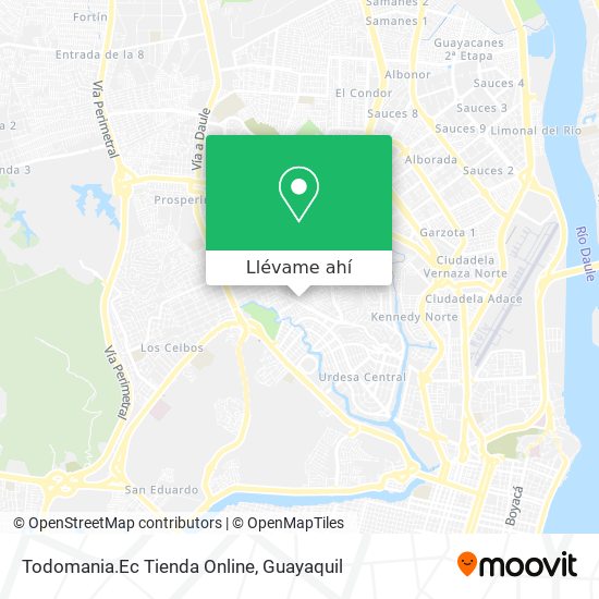Mapa de Todomania.Ec Tienda Online