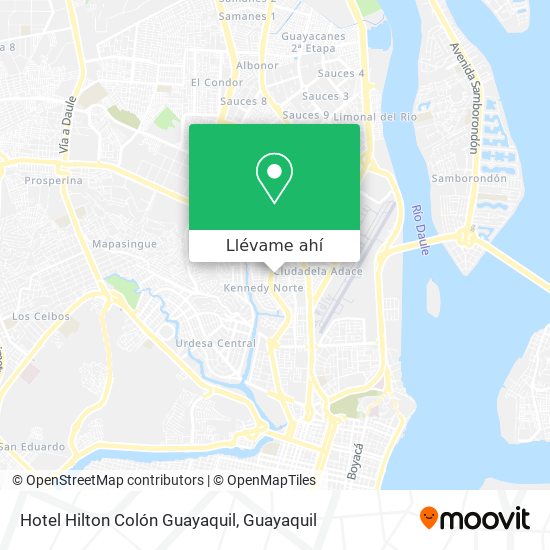 Mapa de Hotel Hilton Colón Guayaquil