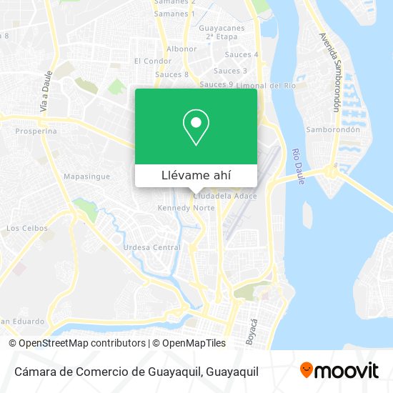 Mapa de Cámara de Comercio de Guayaquil