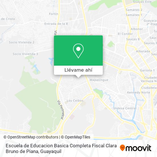 Mapa de Escuela de Educacion Basica Completa Fiscal Clara Bruno de Piana