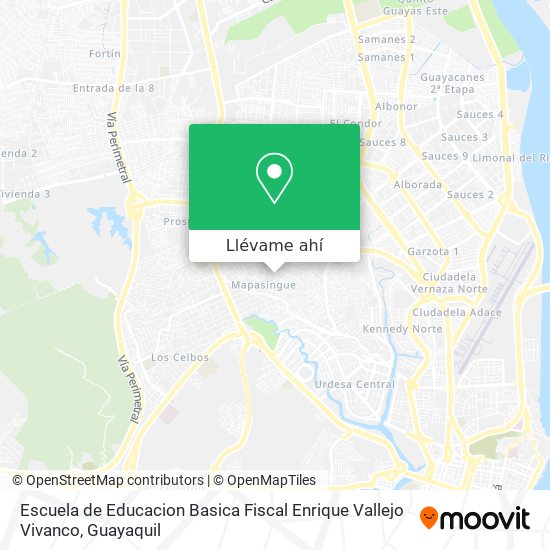 Mapa de Escuela de Educacion Basica Fiscal Enrique Vallejo Vivanco