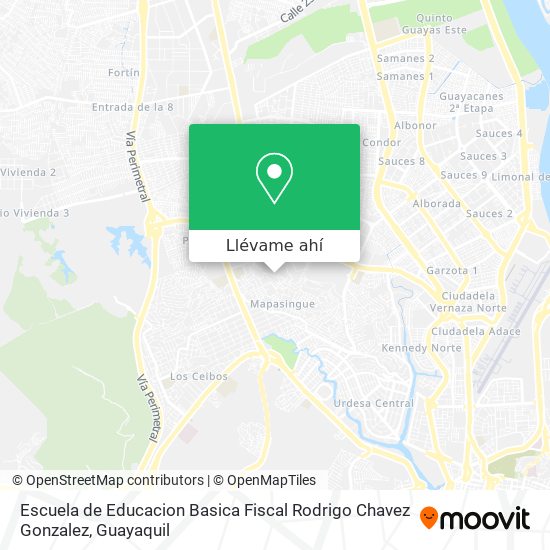 Mapa de Escuela de Educacion Basica Fiscal Rodrigo Chavez Gonzalez