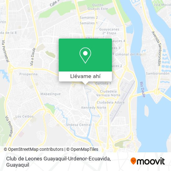 Mapa de Club de Leones Guayaquil-Urdenor-Ecuavida