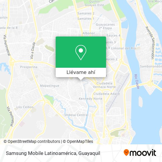 Mapa de Samsung Mobile Latinoamérica
