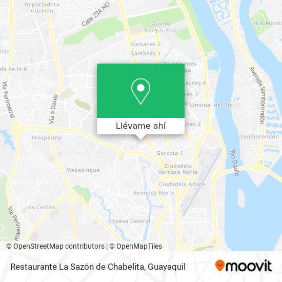 Mapa de Restaurante La Sazón de Chabelita