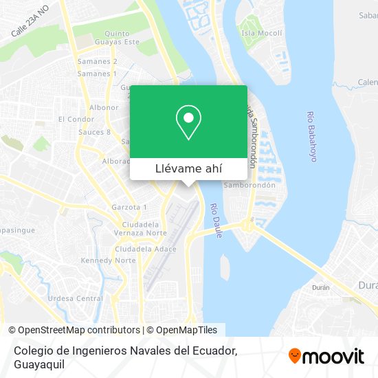 Mapa de Colegio de Ingenieros Navales del Ecuador