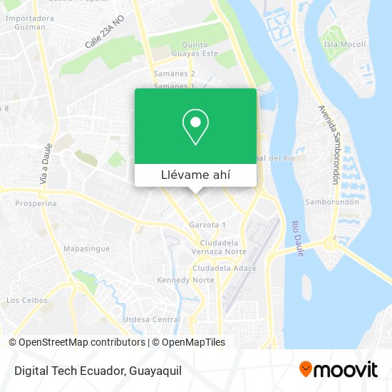 Mapa de Digital Tech Ecuador