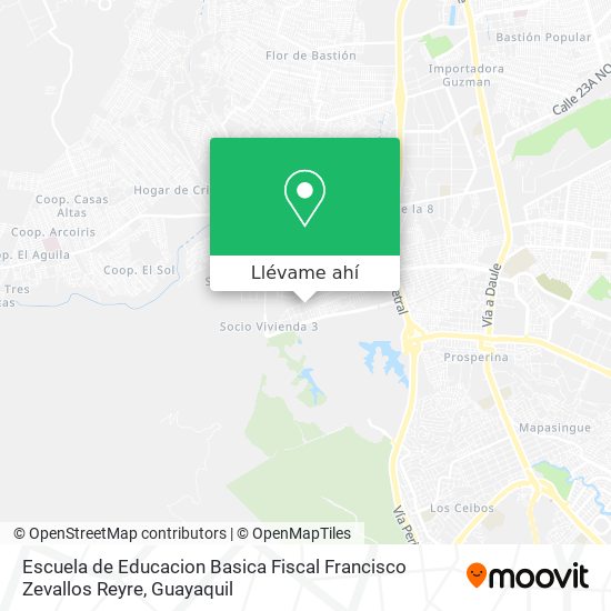 Mapa de Escuela de Educacion Basica Fiscal Francisco Zevallos Reyre