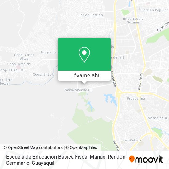 Mapa de Escuela de Educacion Basica Fiscal Manuel Rendon Seminario