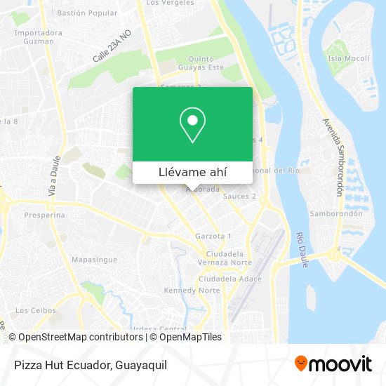 Mapa de Pizza Hut Ecuador
