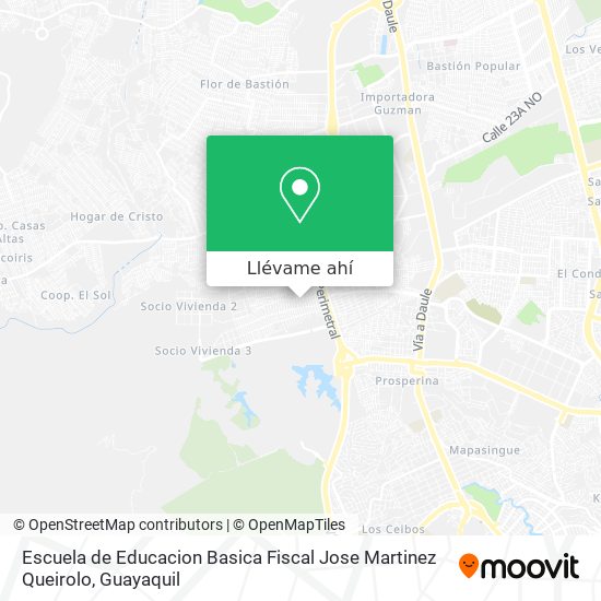 Mapa de Escuela de Educacion Basica Fiscal Jose Martinez Queirolo