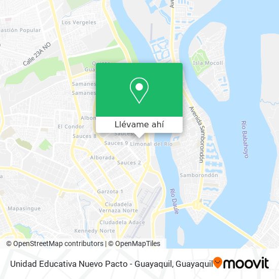 Mapa de Unidad Educativa Nuevo Pacto - Guayaquil