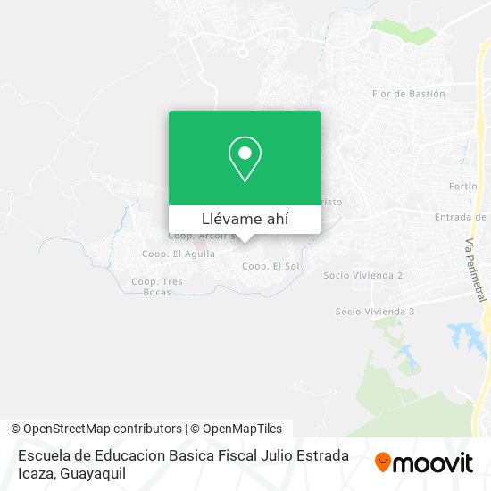 Mapa de Escuela de Educacion Basica Fiscal Julio Estrada Icaza