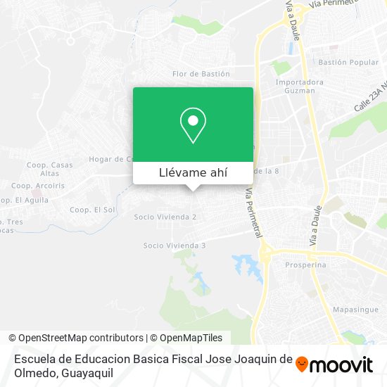 Mapa de Escuela de Educacion Basica Fiscal Jose Joaquin de Olmedo