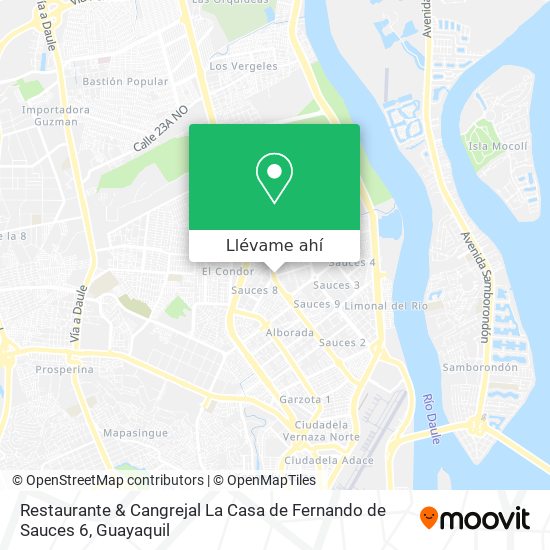 Mapa de Restaurante & Cangrejal La Casa de Fernando de Sauces 6