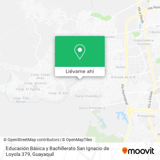 Mapa de Educación Básica y Bachillerato San Ignacio de Loyola 379