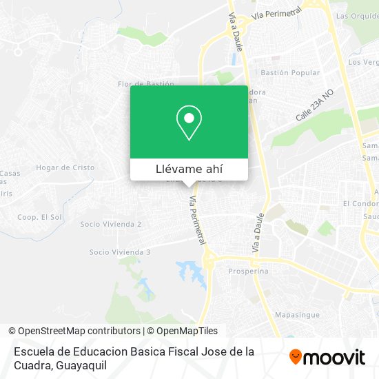 Mapa de Escuela de Educacion Basica Fiscal Jose de la Cuadra