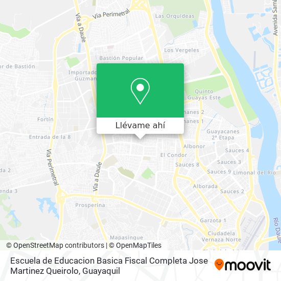 Mapa de Escuela de Educacion Basica Fiscal Completa Jose Martinez Queirolo