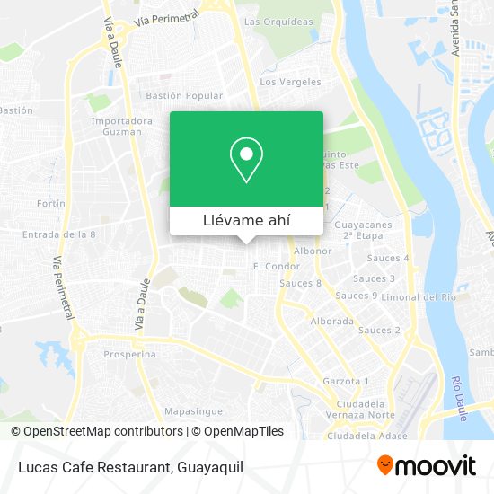 Mapa de Lucas Cafe Restaurant