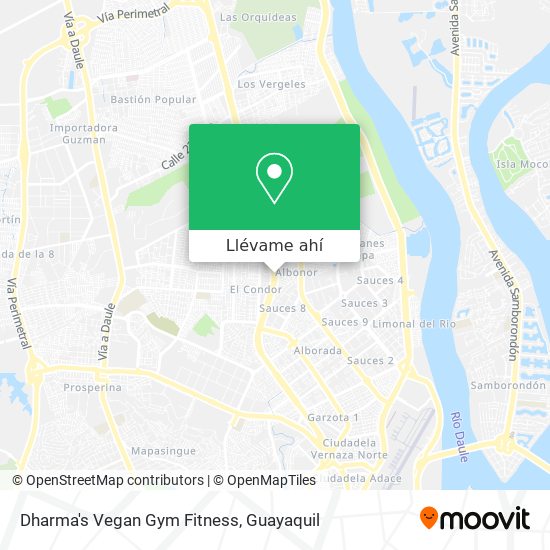 Mapa de Dharma's Vegan Gym Fitness