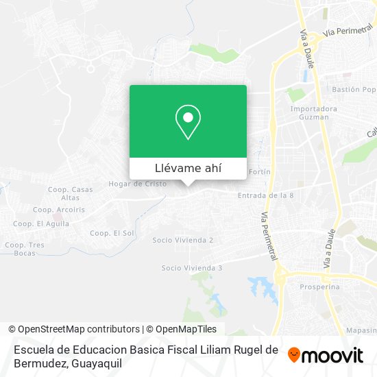 Mapa de Escuela de Educacion Basica Fiscal Liliam Rugel de Bermudez