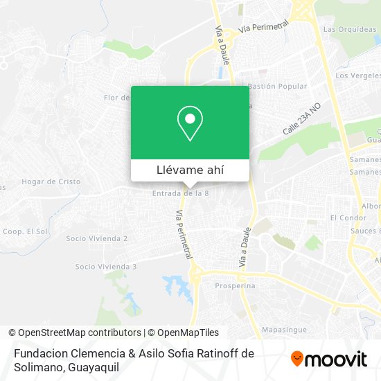 Mapa de Fundacion Clemencia & Asilo Sofia Ratinoff de Solimano