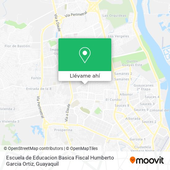 Mapa de Escuela de Educacion Basica Fiscal Humberto Garcia Ortiz