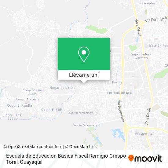 Mapa de Escuela de Educacion Basica Fiscal Remigio Crespo Toral