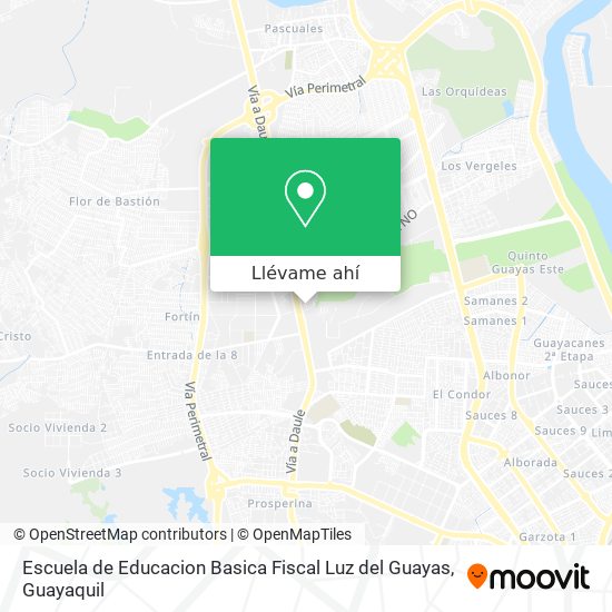 Mapa de Escuela de Educacion Basica Fiscal Luz del Guayas