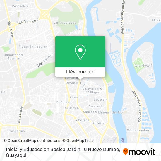 Mapa de Inicial y Educacción Básica Jardin Tu Nuevo Dumbo