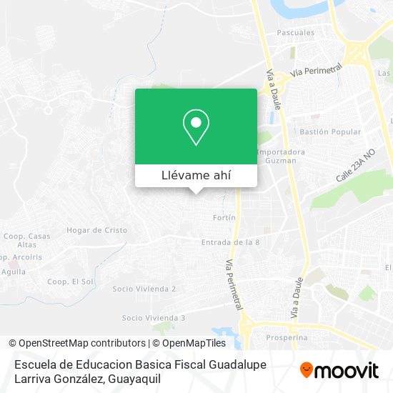 Mapa de Escuela de Educacion Basica Fiscal Guadalupe Larriva González